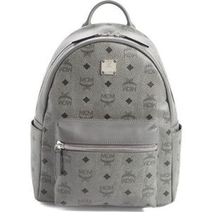 Mcm grey stark unisex backpack